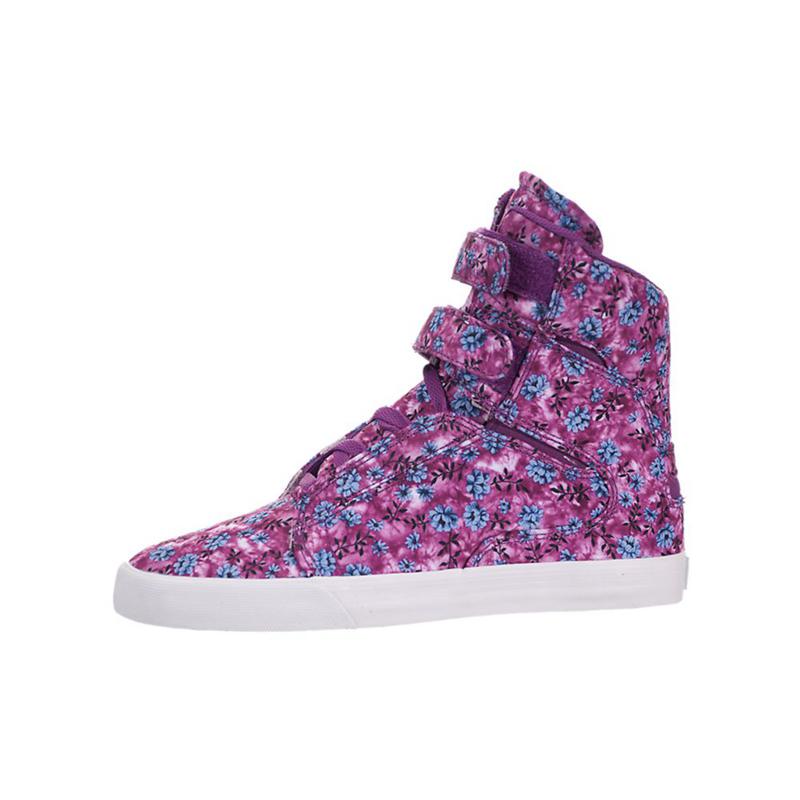 Buty Supra SOCIETY II - Sneakersy Wysokie Damskie - Fioletowe (UQLE-52361)